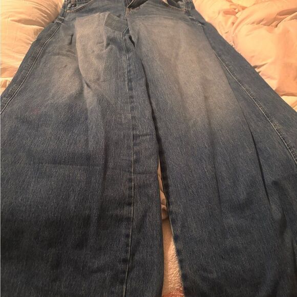 KanCan Wide Leg Blue Jeans - Picture 1 of 5